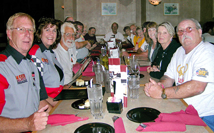 Phil and Dee on the left, with the S&S Racing team and friends, York PA, 2007